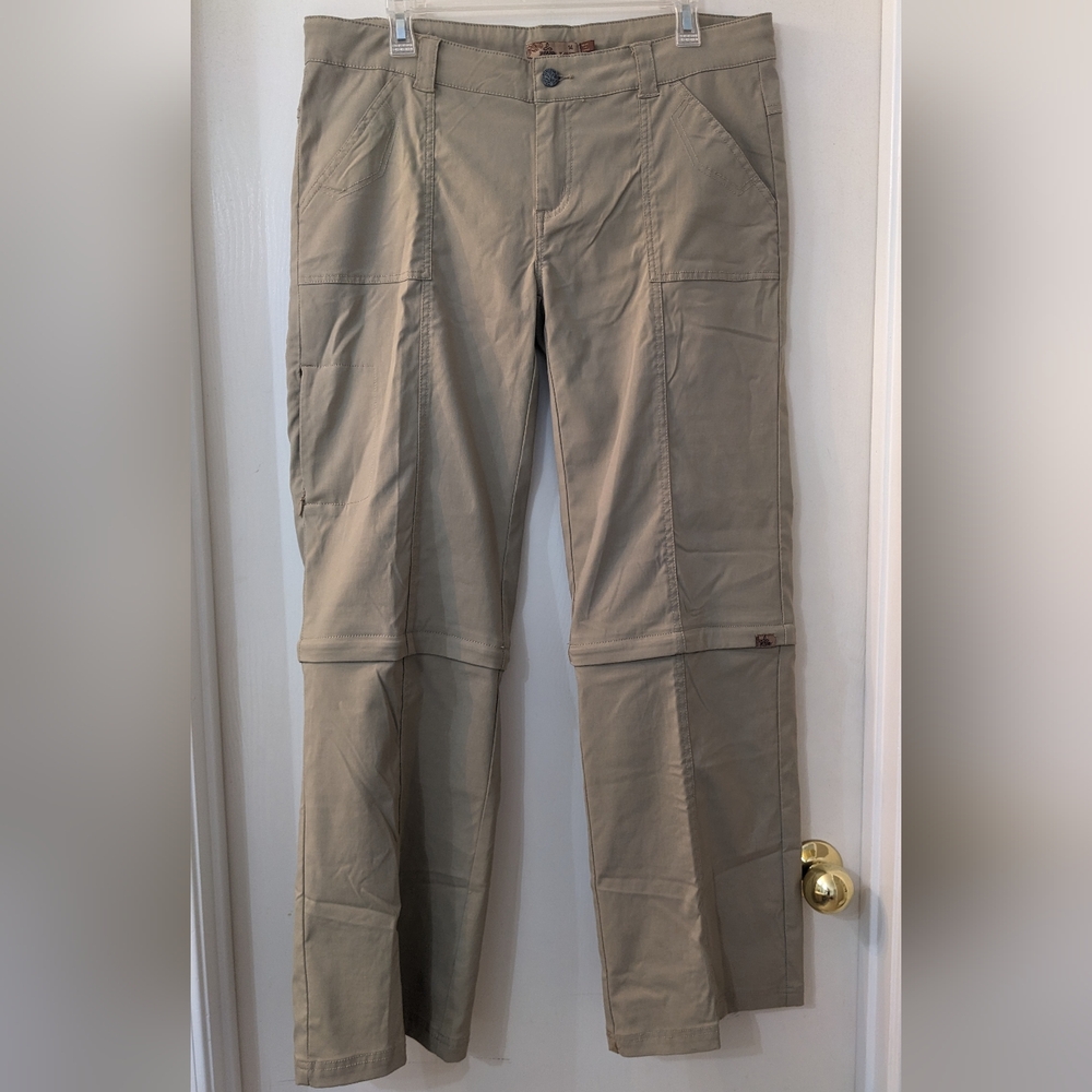 Prana Breathe Convertible Shorts/Pants Women's Size 14 Outdoor Hiking EUC
